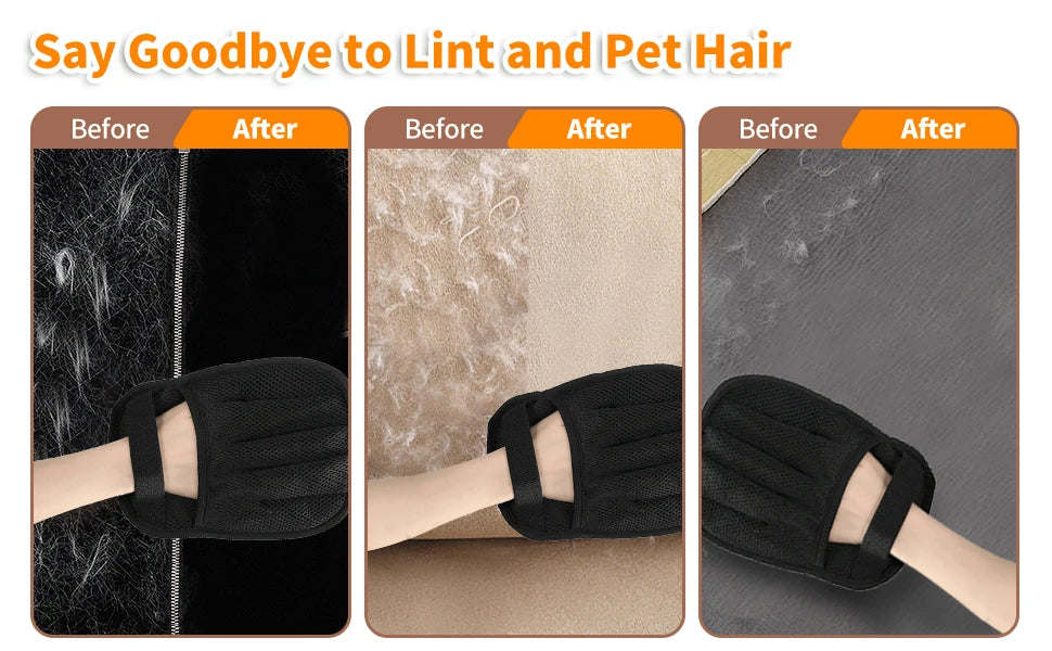 Pet Hair Removal Glove – 5-Finger Grooming & Deshedding for Cats & Dogs