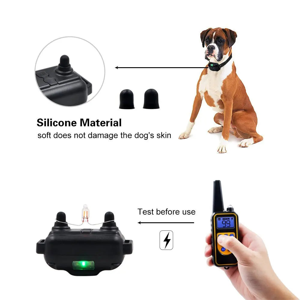 Rechargeable Dog Training Collar – Waterproof with Remote Control