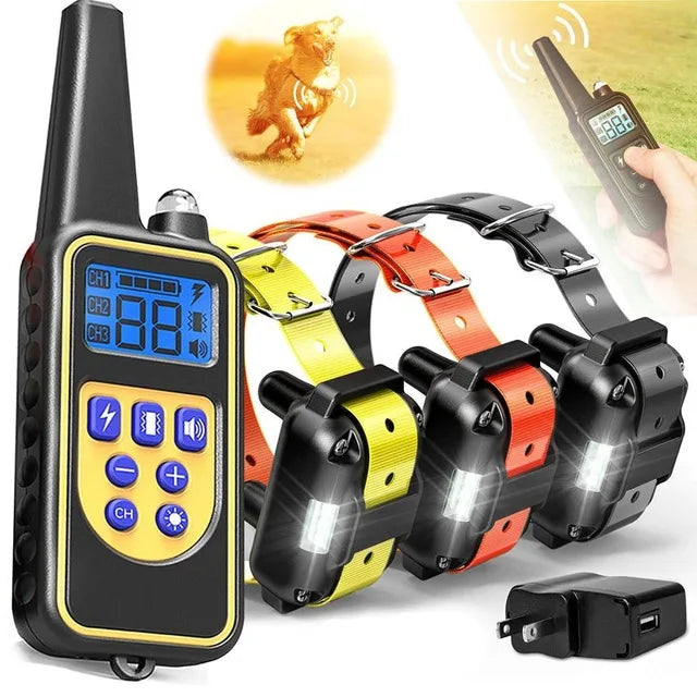 Rechargeable Dog Training Collar – Waterproof with Remote Control