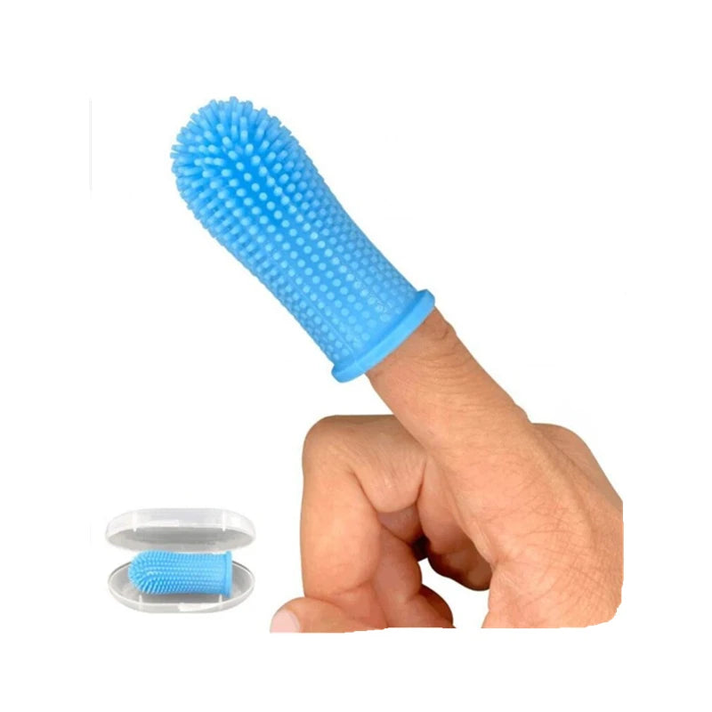 Super Soft Dog & Cat Finger Toothbrush – Gentle Dental Care