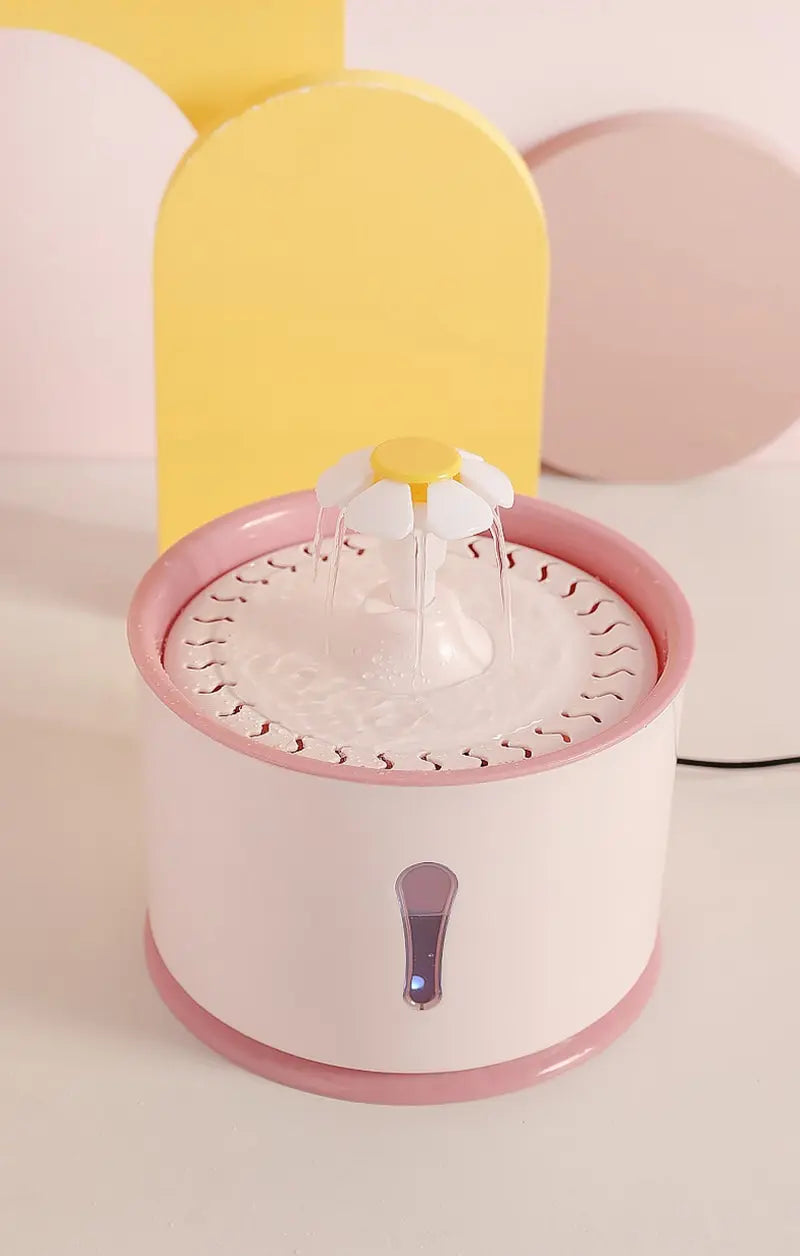 2.4L Automatic Pet Water Fountain – LED Cat & Dog Dispenser with Filters