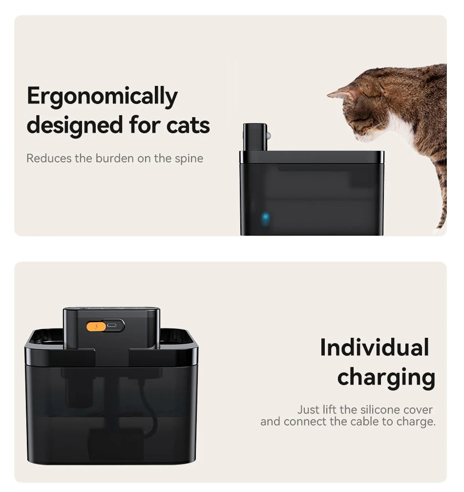 Smart Pet Water Fountain – Wireless Automatic Cat & Dog Dispenser