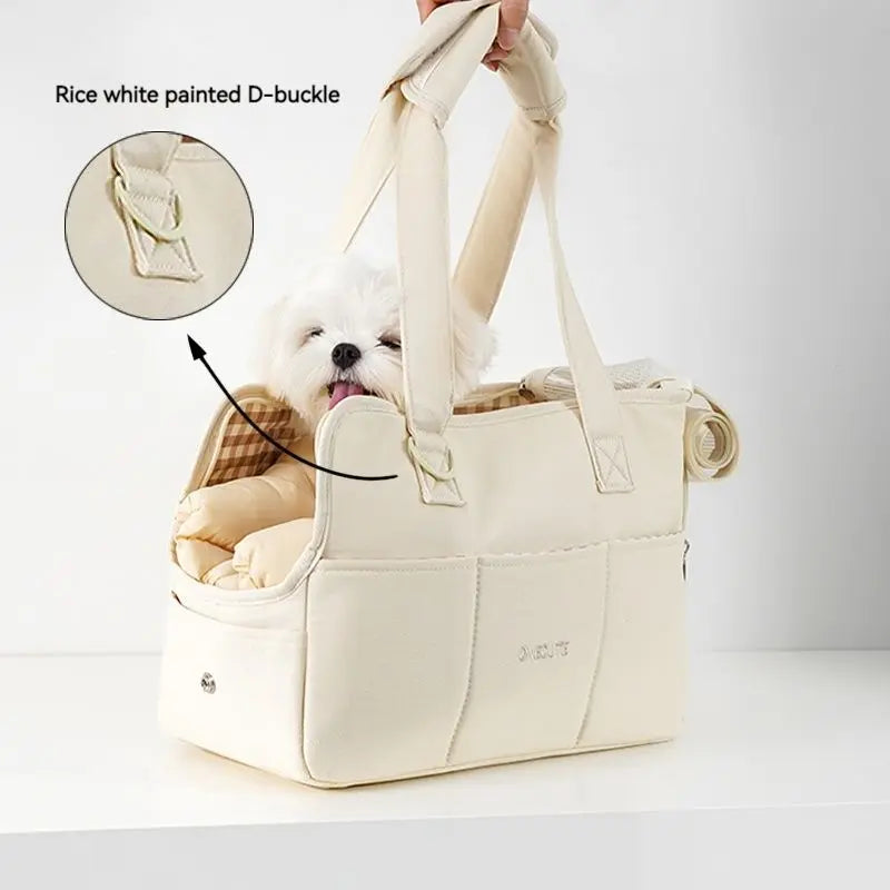 Portable Pet Carrier Bag – Shoulder Handbag for Small Dogs & Cats