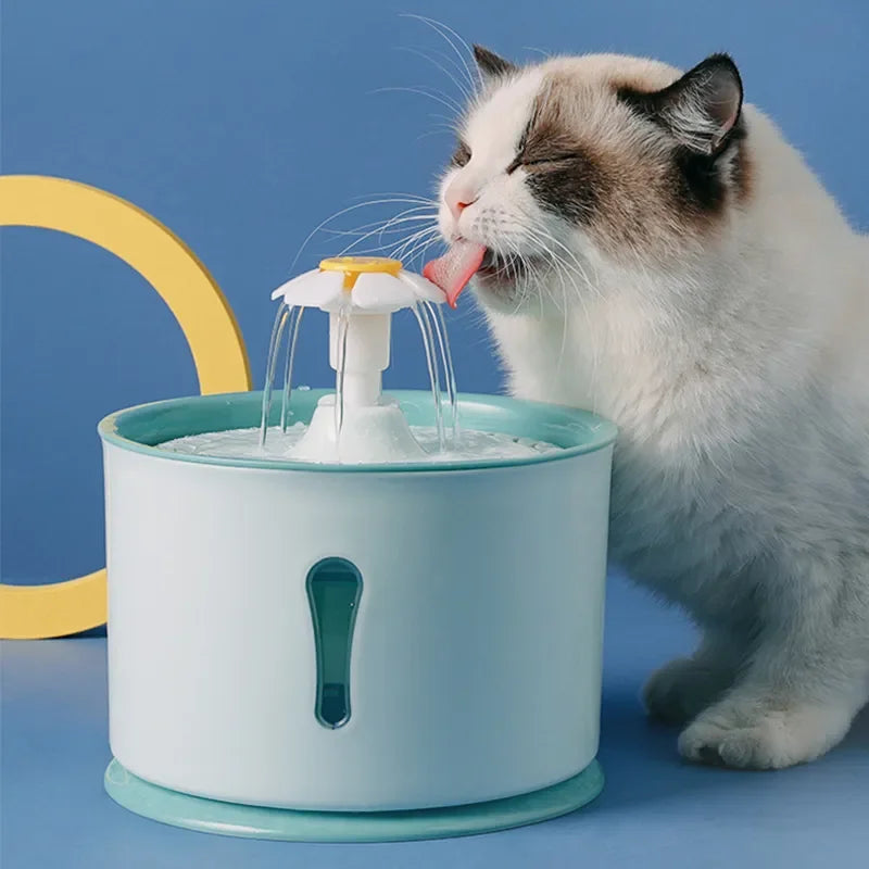 2.4L Automatic Pet Water Fountain – LED Cat & Dog Dispenser with Filters