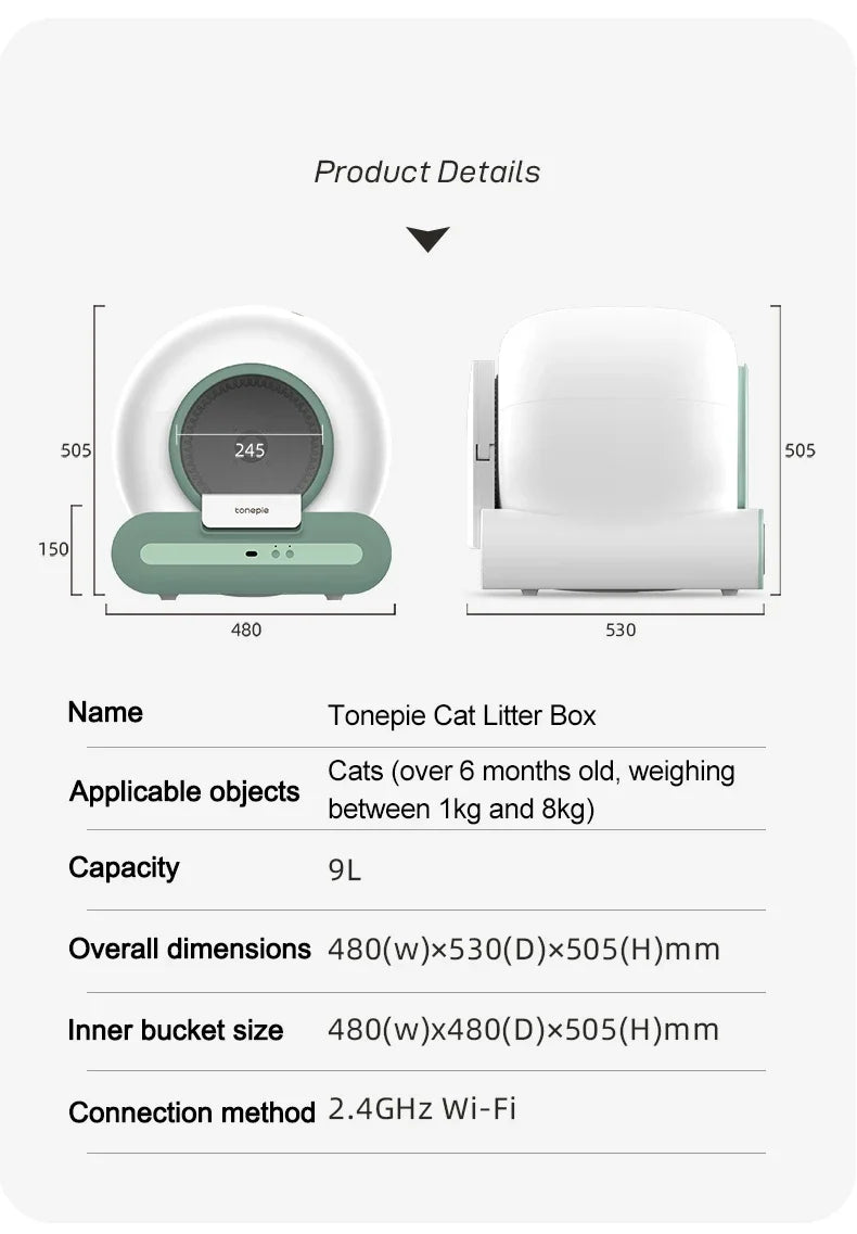 Automatic Self-Cleaning Cat Litter Box – Smart XL Sandbox
