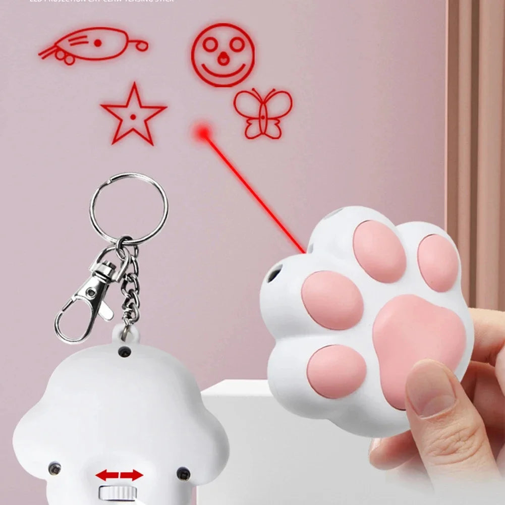 Rechargeable Cat Laser Toy – 5 Adjustable Patterns for Interactive Play