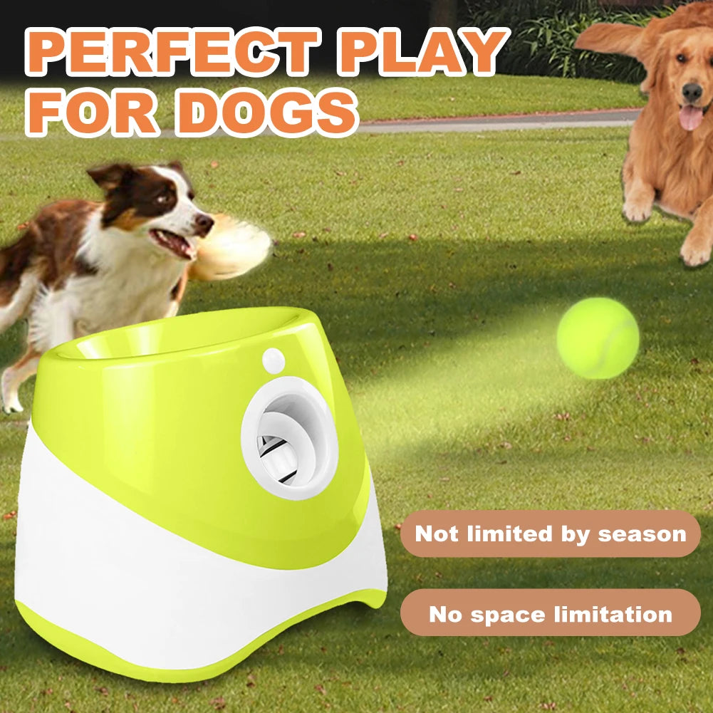 Automatic Dog Tennis Ball Launcher – Rechargeable Interactive Toy
