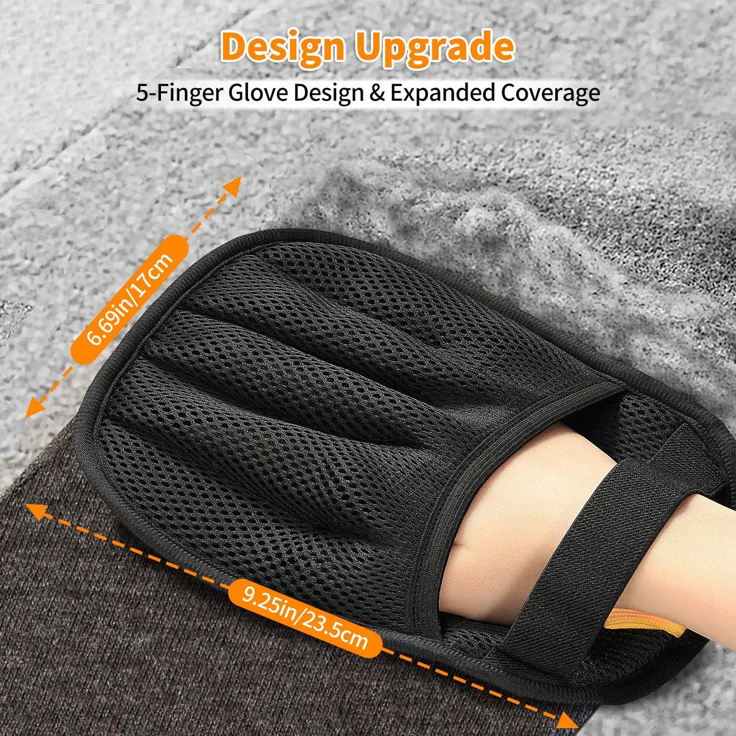 Pet Hair Removal Glove – 5-Finger Grooming & Deshedding for Cats & Dogs