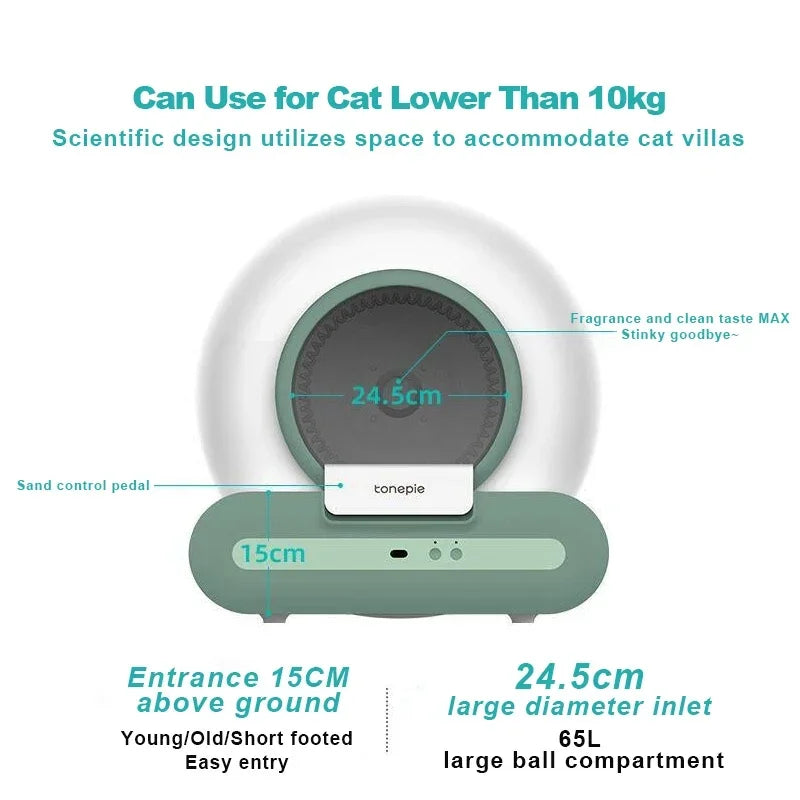 Automatic Self-Cleaning Cat Litter Box – Smart XL Sandbox