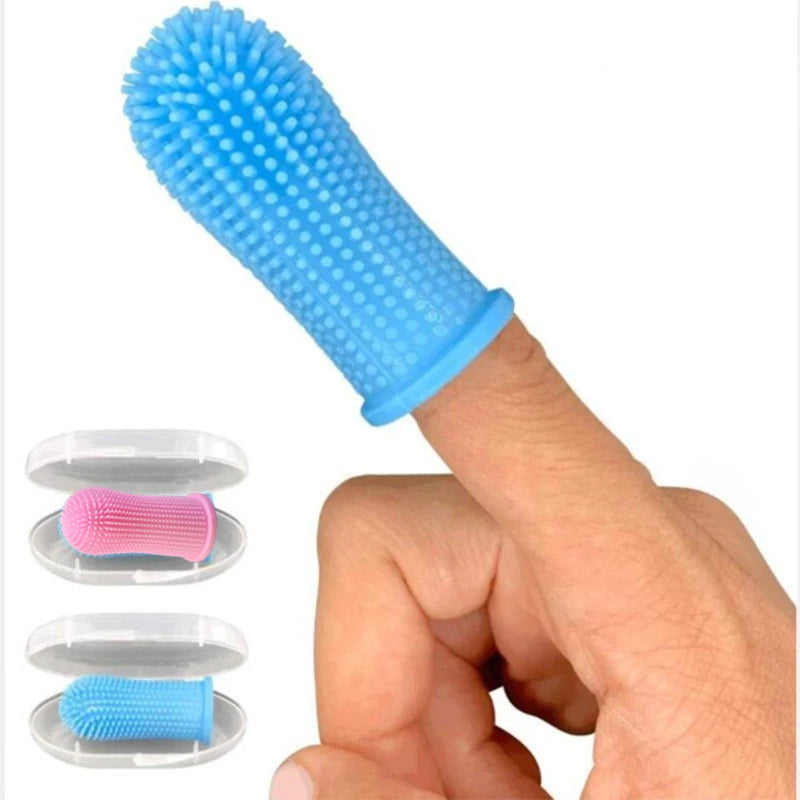 Super Soft Dog & Cat Finger Toothbrush – Gentle Dental Care