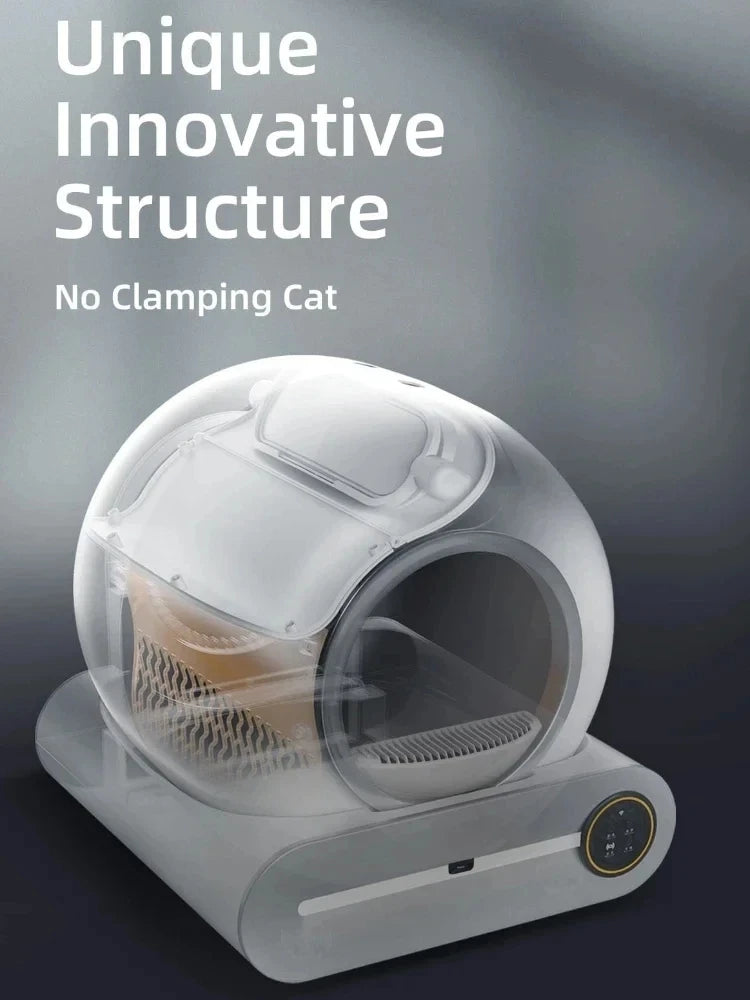Automatic Self-Cleaning Cat Litter Box – 65L Smart Enclosed Tray