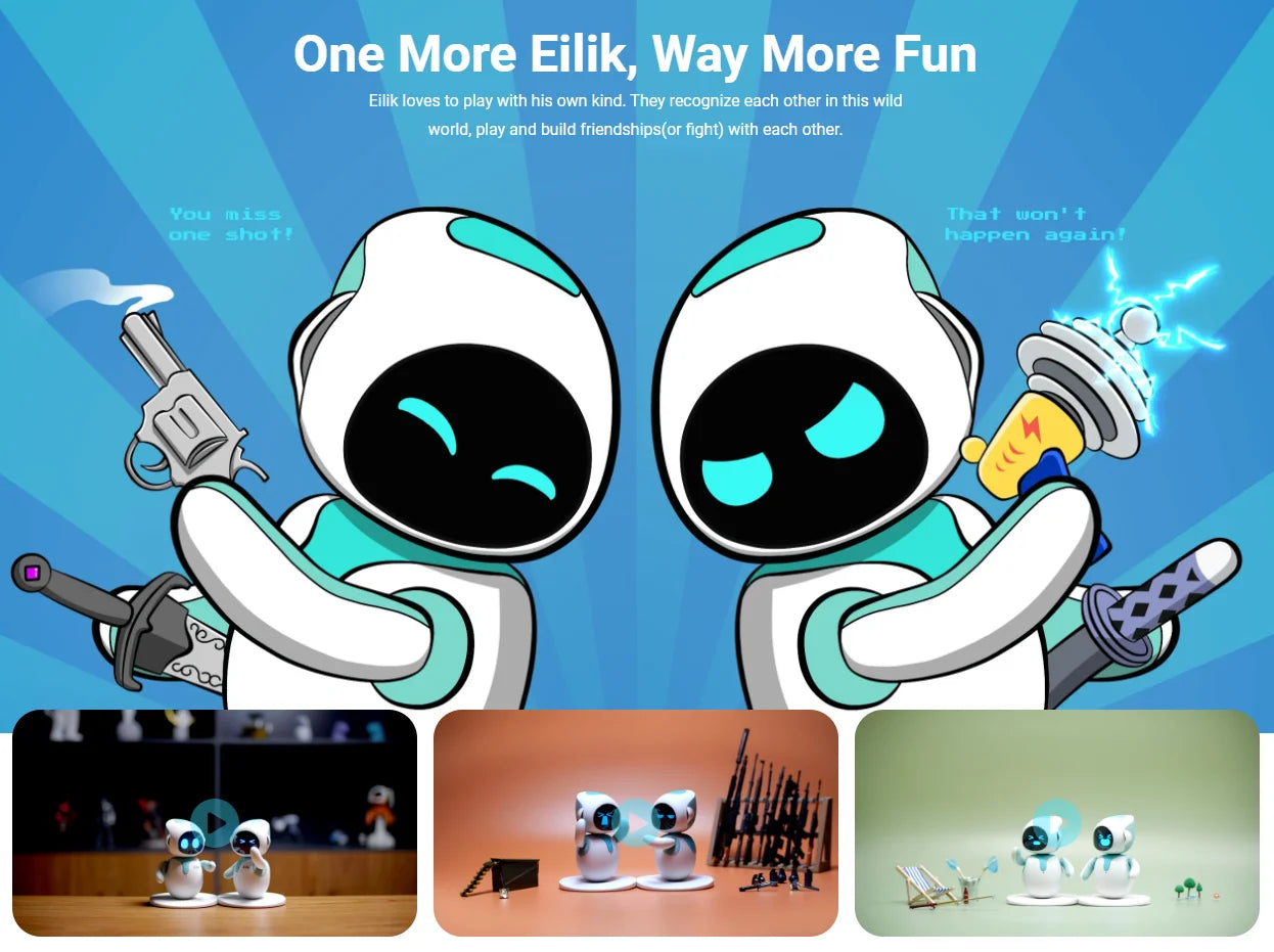 Eilik Smart Pet Robot – Interactive AI Companion Toy for Kids & Adults