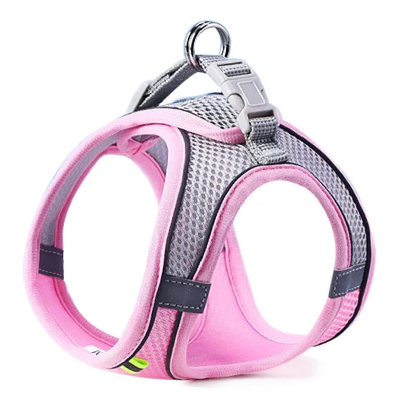 Reflective Pet Harness & Leash Set – Adjustable, Breathable for Cats & Dogs