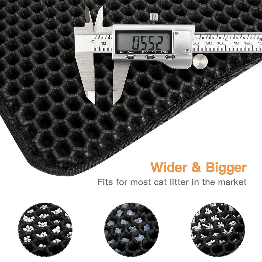 Cat Litter Mat – Double Layer, Waterproof & Non-Slip