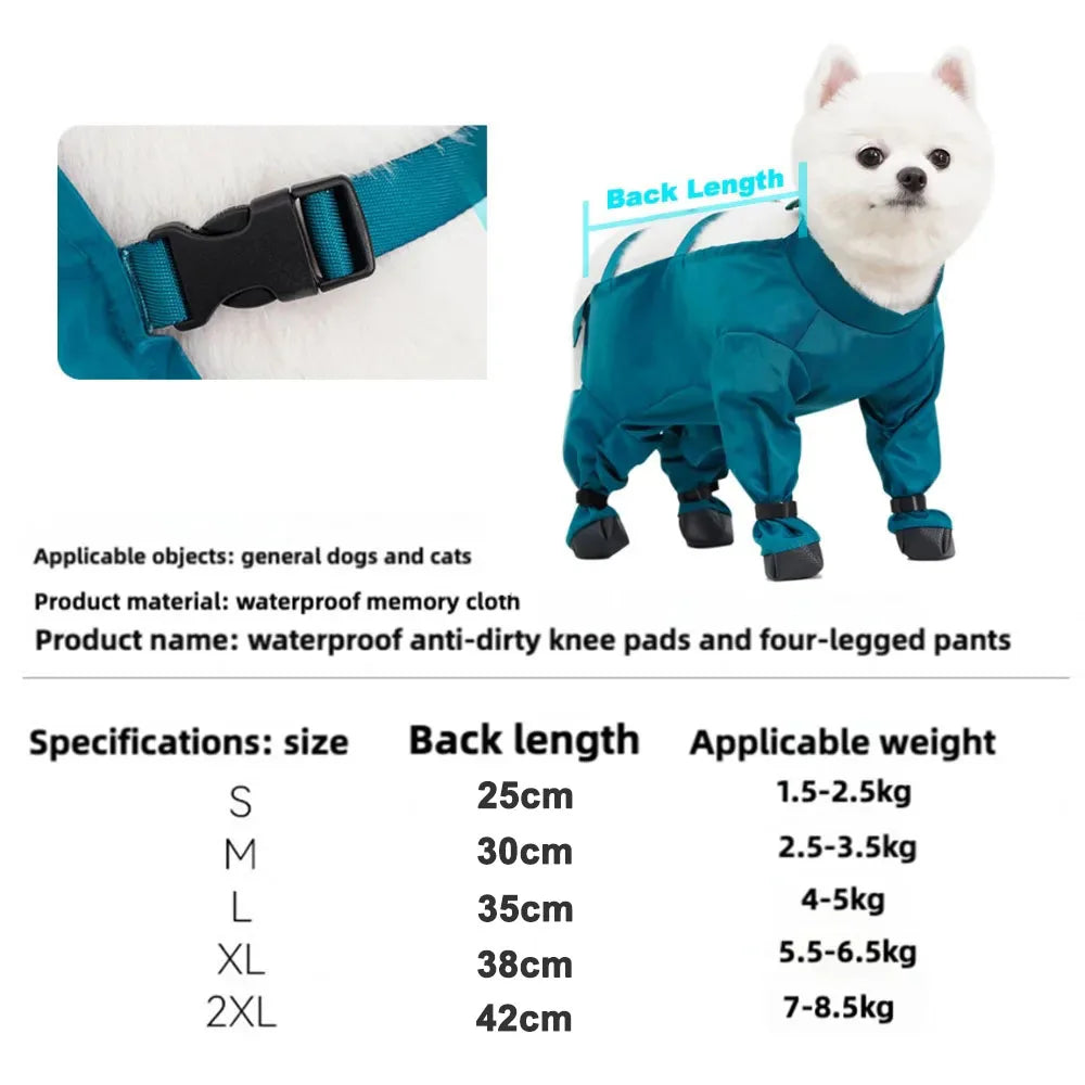 Adjustable Pet Boots with Suspenders – Waterproof & Dirt-Proof