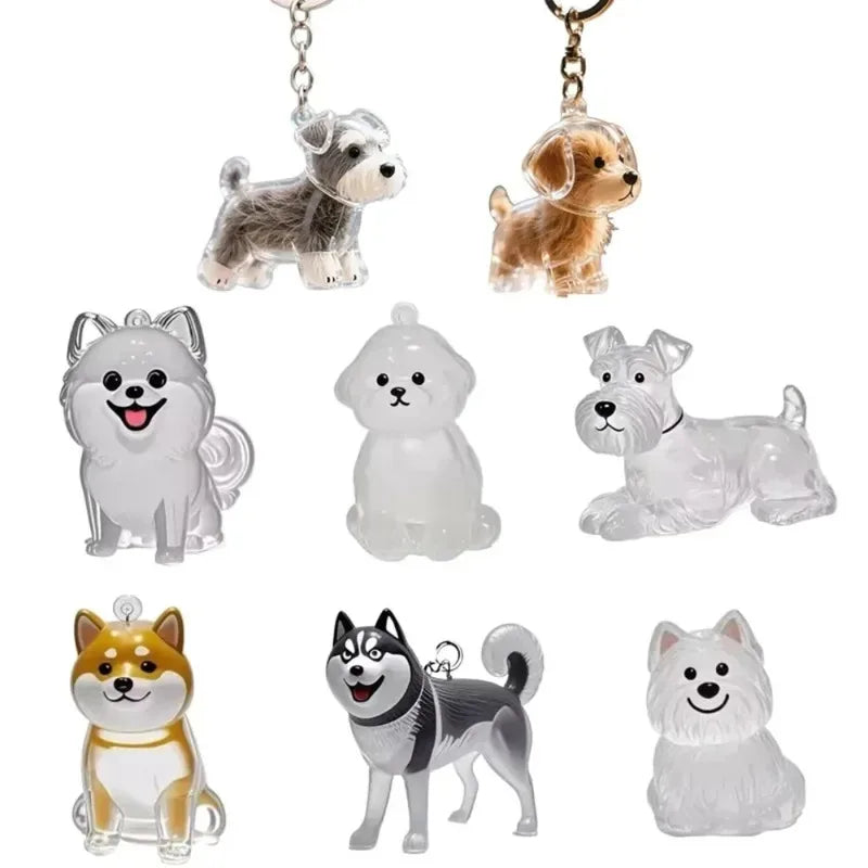 Dog & Cat Fur Keychain – Capsule Pendant for Pet Keepsakes