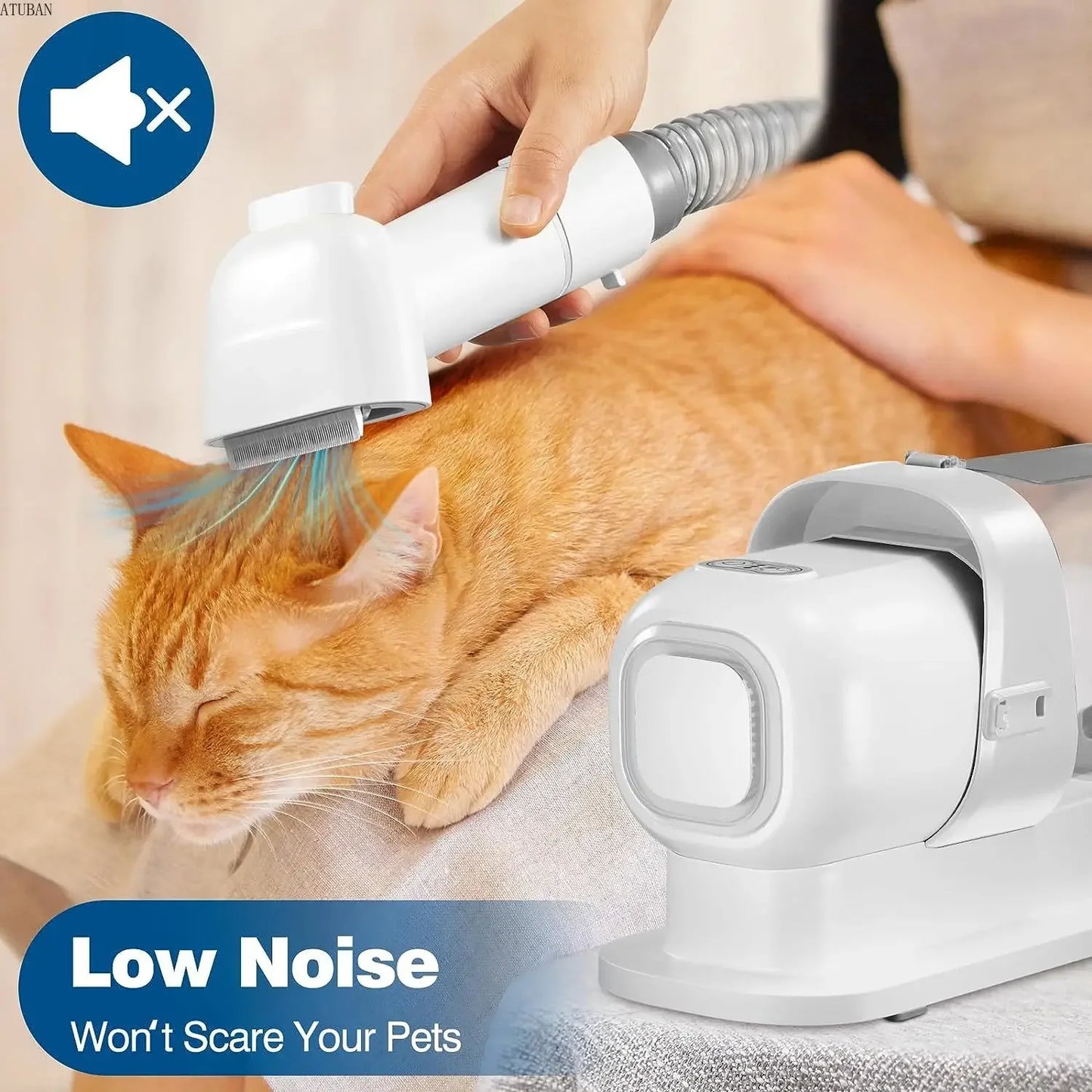 Pet Grooming Vacuum Kit – Reduce Shedding, Collect Hair, Keep Home Clean