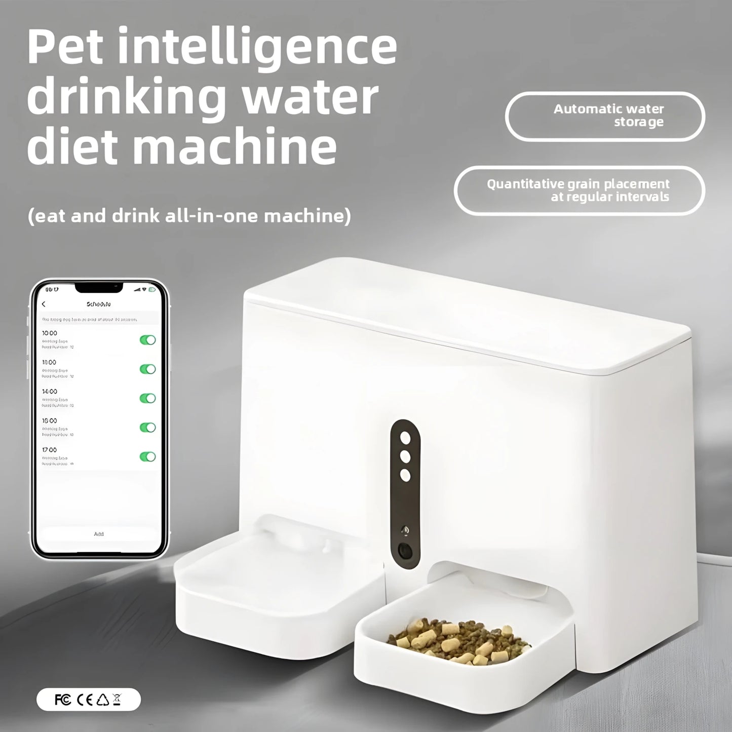 2-in-1 Smart Pet Feeder & Water Fountain – WiFi Camera & App Control