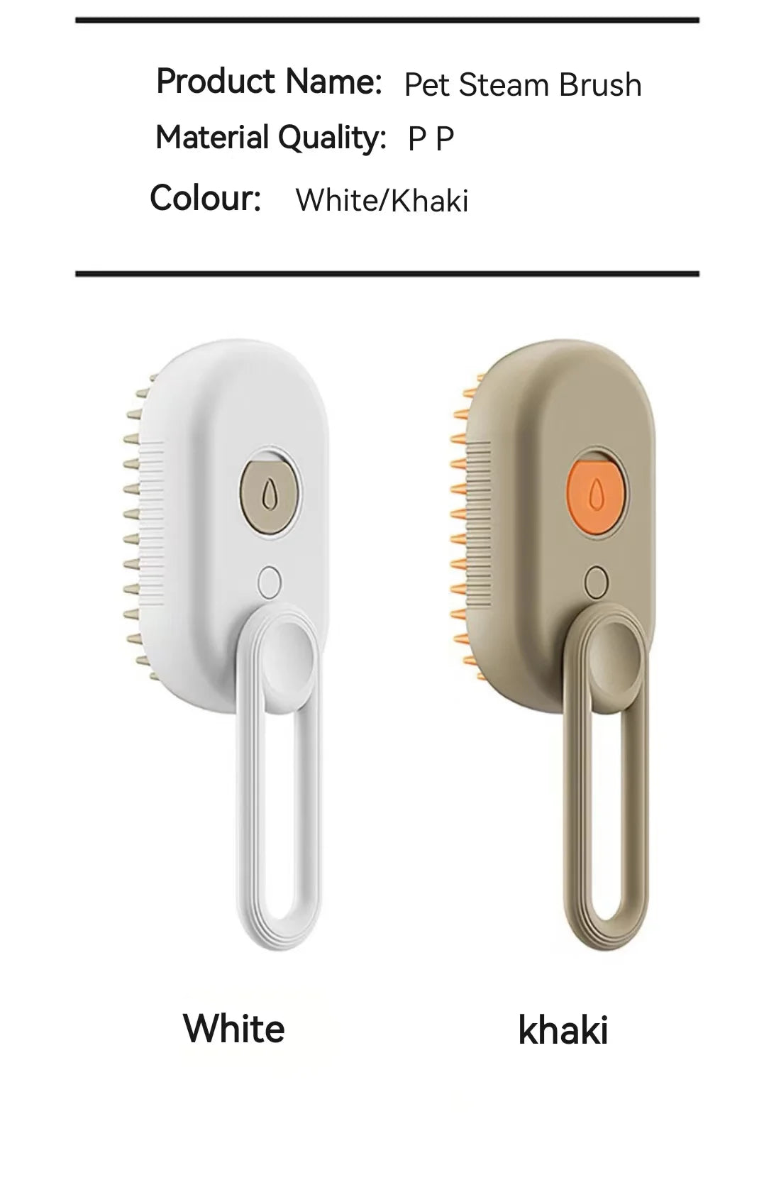 Pet Steam Brush – 3-in-1 Hair Removal, Massage & Anti-Static Comb