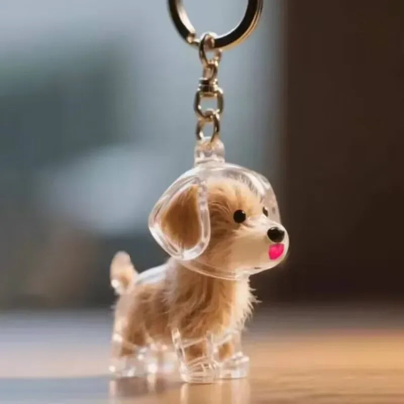Dog & Cat Fur Keychain – Capsule Pendant for Pet Keepsakes