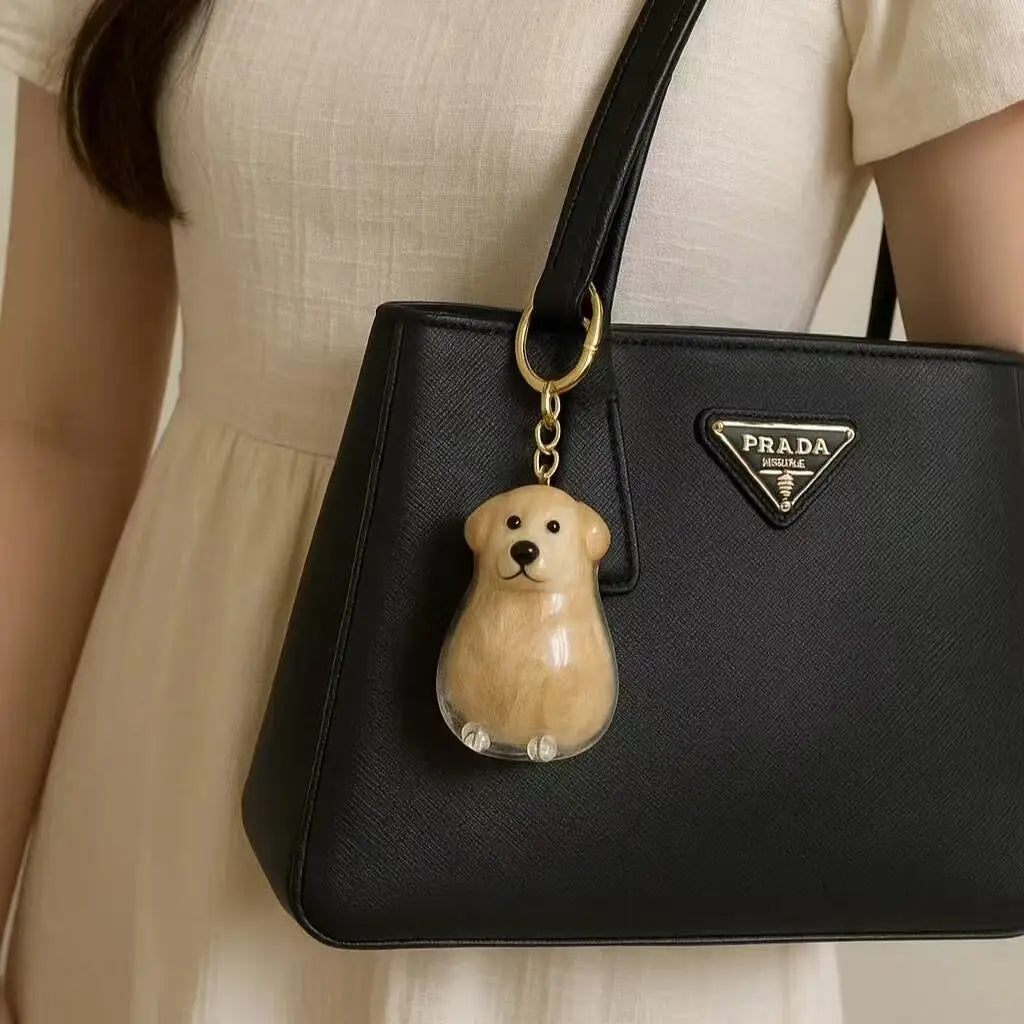 Dog & Cat Fur Keychain – Capsule Pendant for Pet Keepsakes