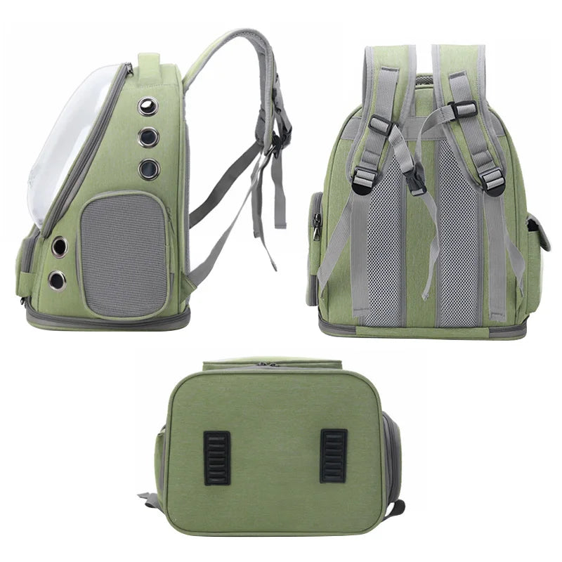 Pet Carrier Backpack – Transparent Design for Cats & Small Dogs