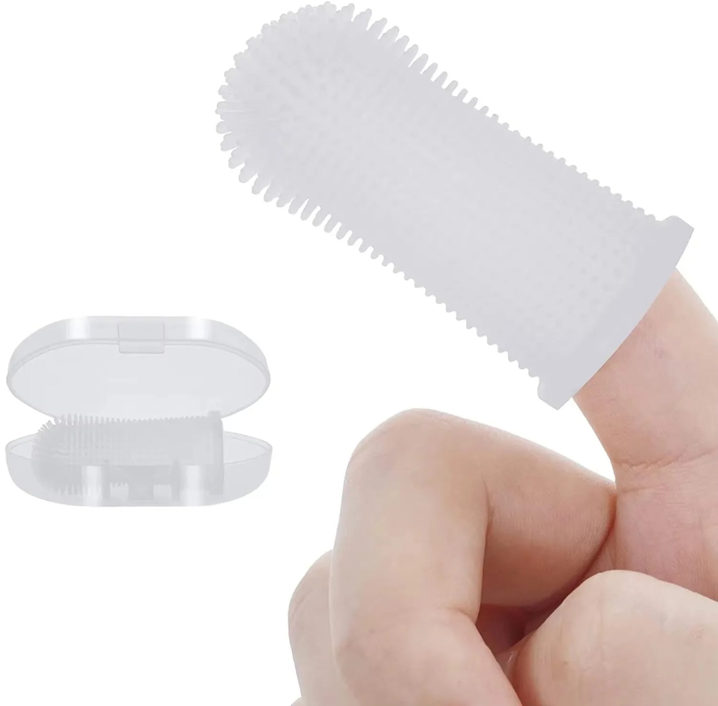 Super Soft Dog & Cat Finger Toothbrush – Gentle Dental Care