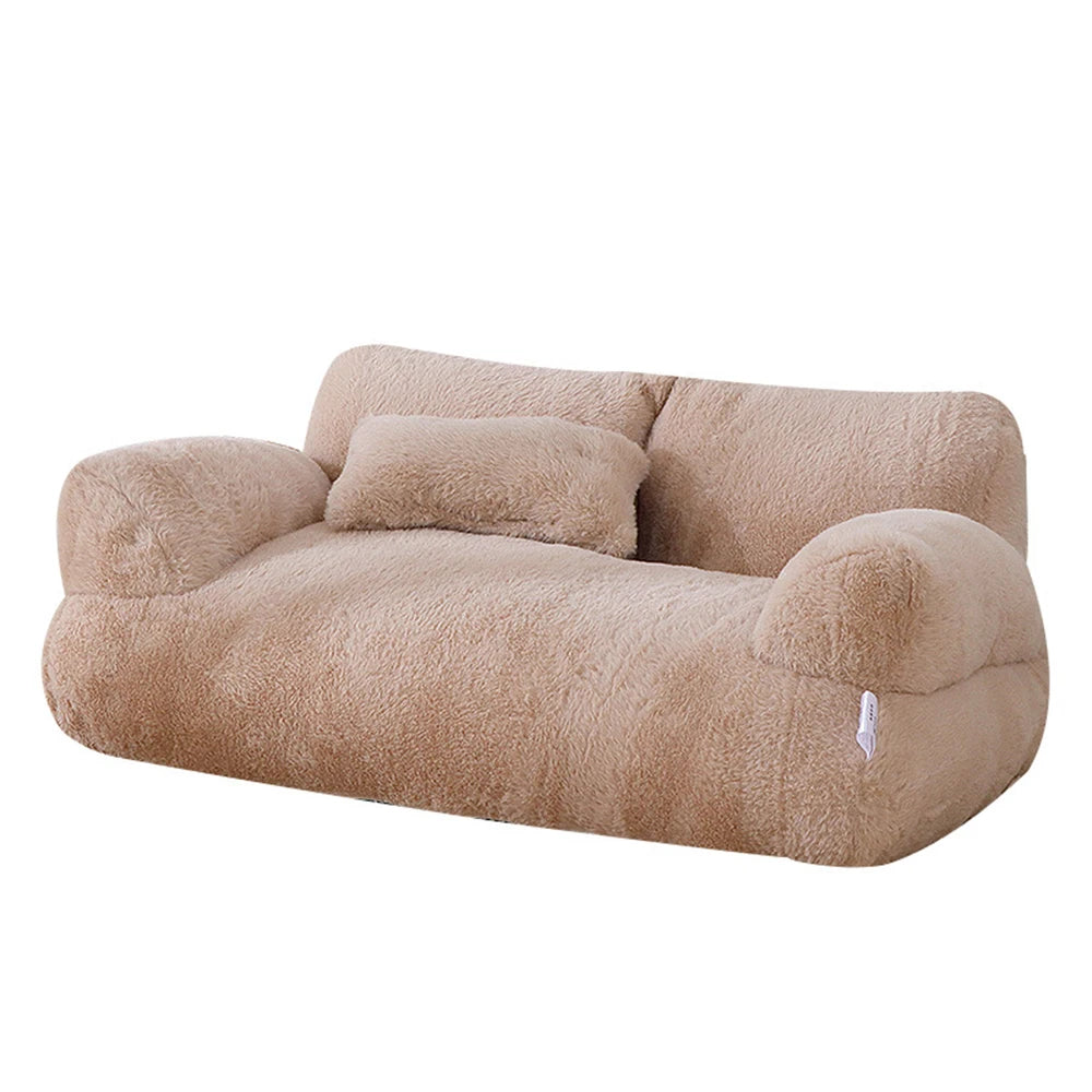 Soft Pet Couch – Washable Sofa Bed for Cats & Dogs
