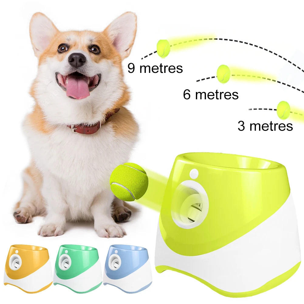 Automatic Dog Tennis Ball Launcher – Rechargeable Interactive Toy