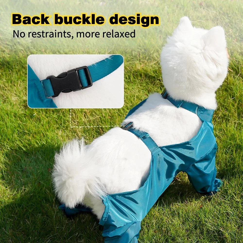 Adjustable Pet Boots with Suspenders – Waterproof & Dirt-Proof