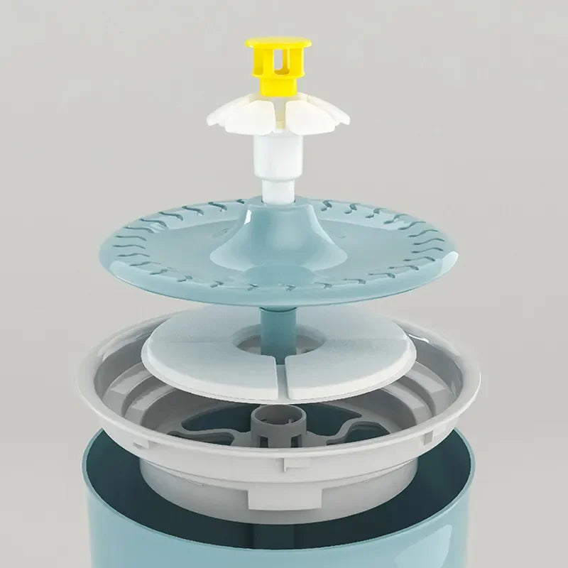 2.4L Automatic Pet Water Fountain – LED Cat & Dog Dispenser with Filters