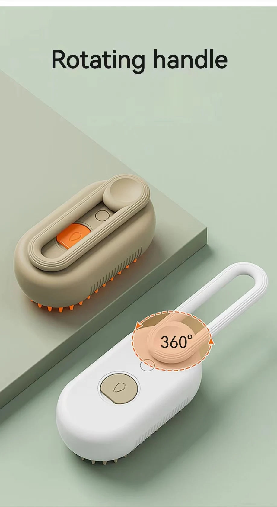 Pet Steam Brush – 3-in-1 Hair Removal, Massage & Anti-Static Comb