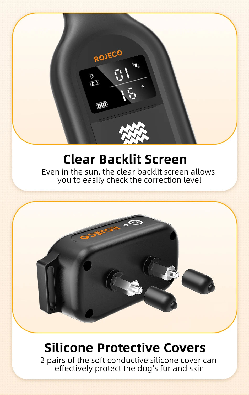 Dog Training Collar – Rechargeable Remote Control & IPX7 Waterproof