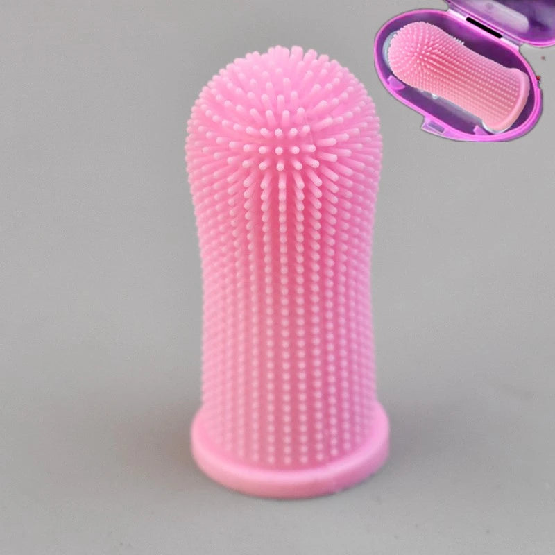 Super Soft Dog & Cat Finger Toothbrush – Gentle Dental Care