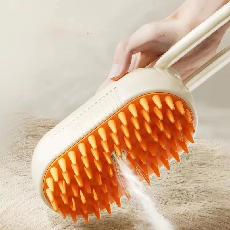 Pet Steam Brush – 3-in-1 Hair Removal, Massage & Anti-Static Comb