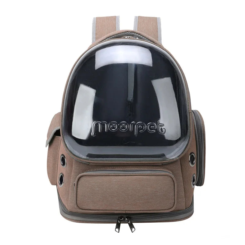 Pet Carrier Backpack – Transparent Design for Cats & Small Dogs