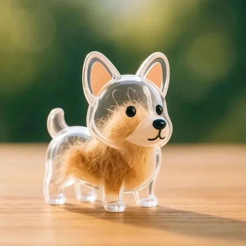 Dog & Cat Fur Keychain – Capsule Pendant for Pet Keepsakes