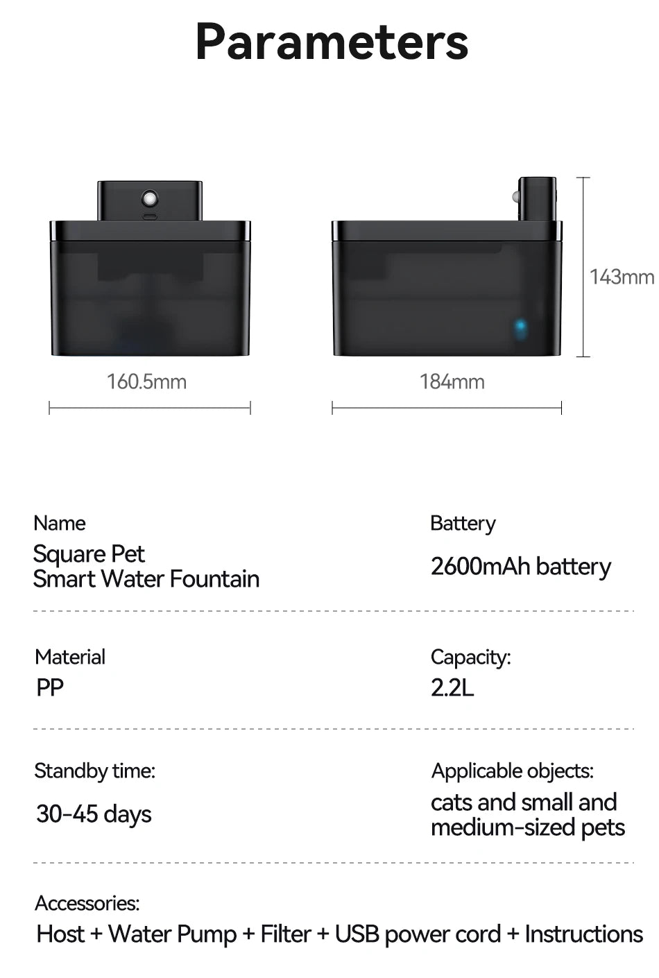 Smart Pet Water Fountain – Wireless Automatic Cat & Dog Dispenser