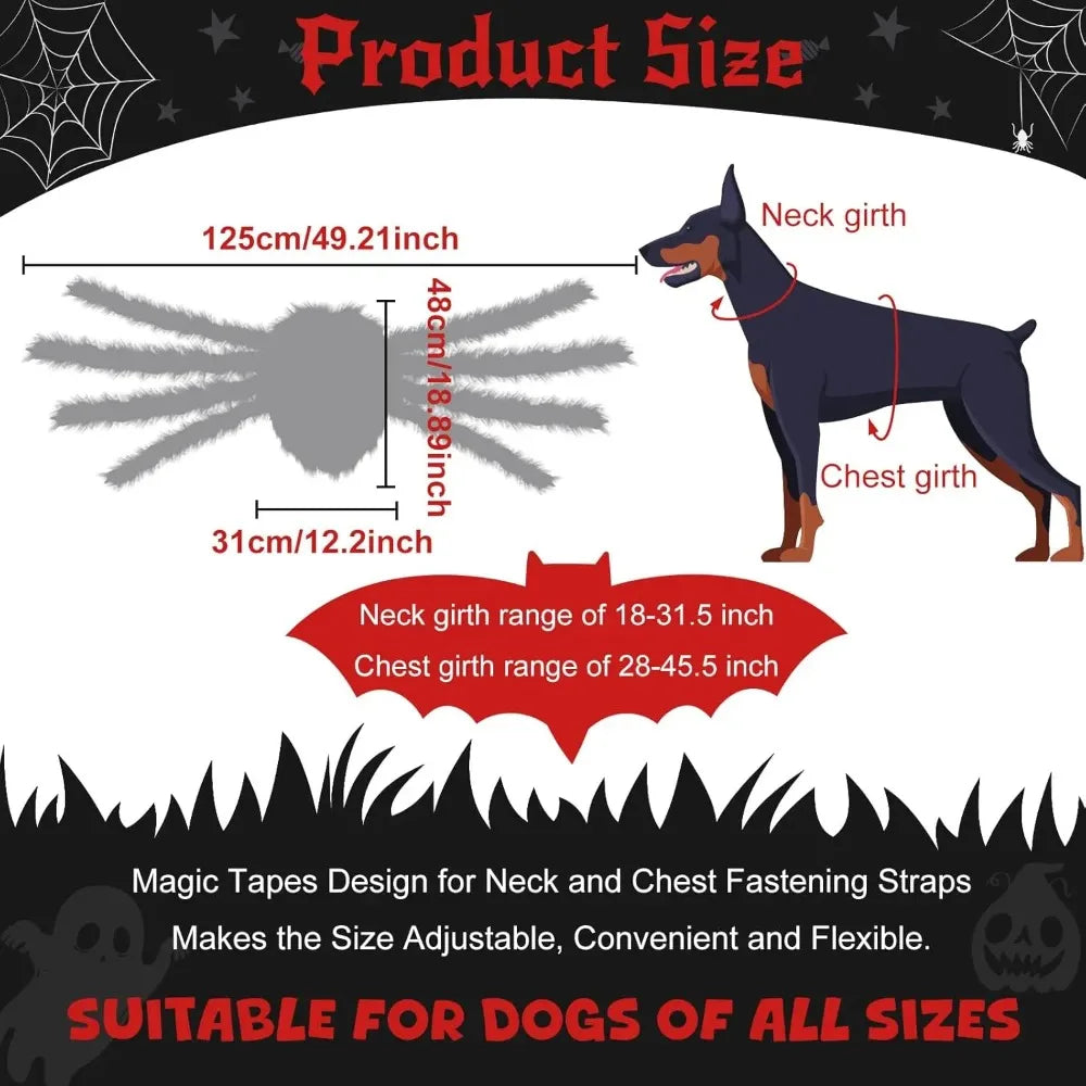Luminous Pet Spider Halloween Costume