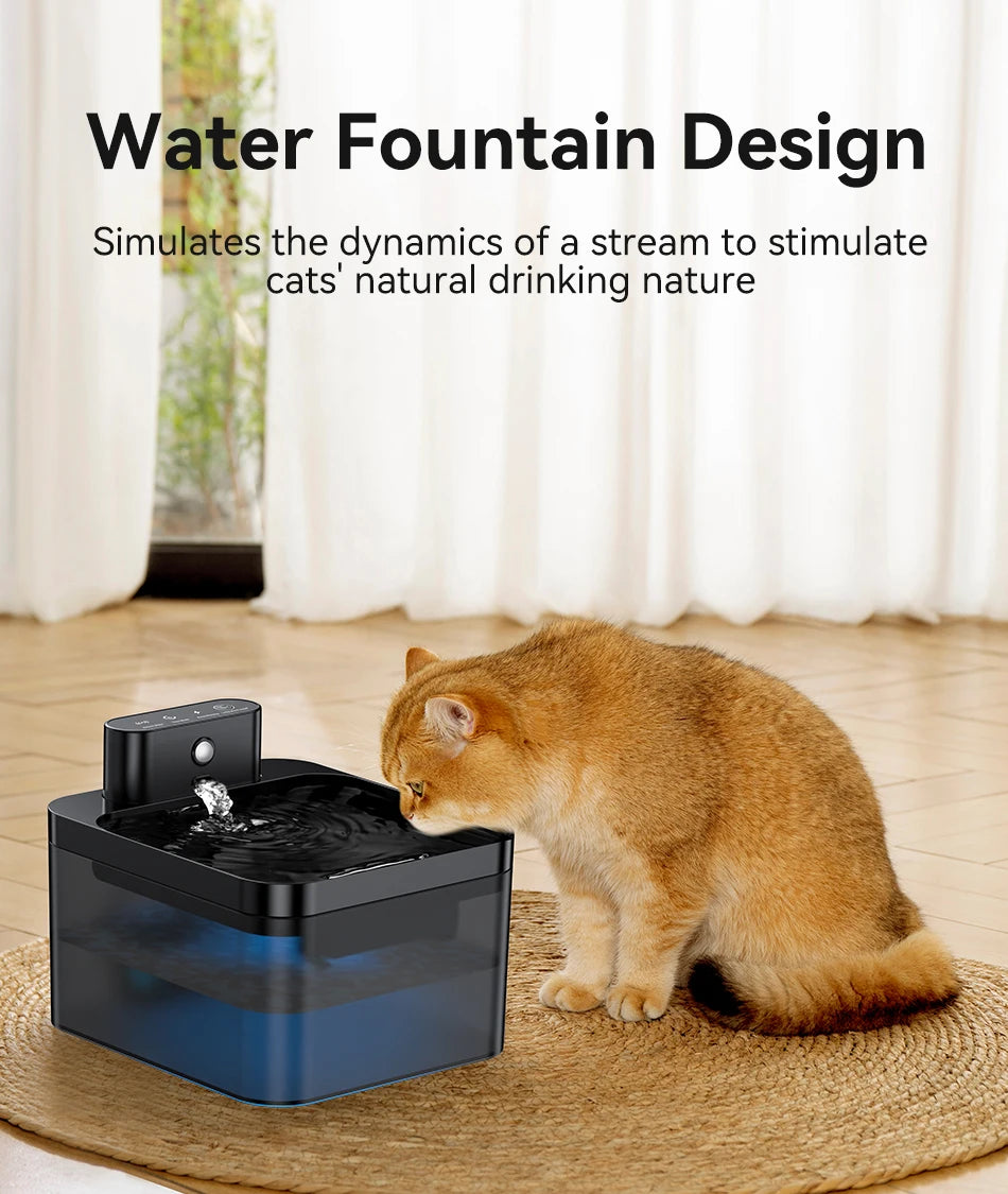 Smart Pet Water Fountain – Wireless Automatic Cat & Dog Dispenser