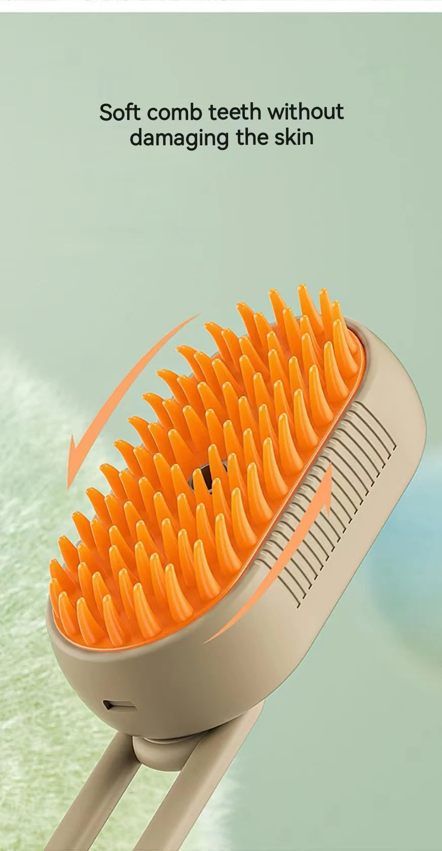 Pet Steam Brush – 3-in-1 Hair Removal, Massage & Anti-Static Comb