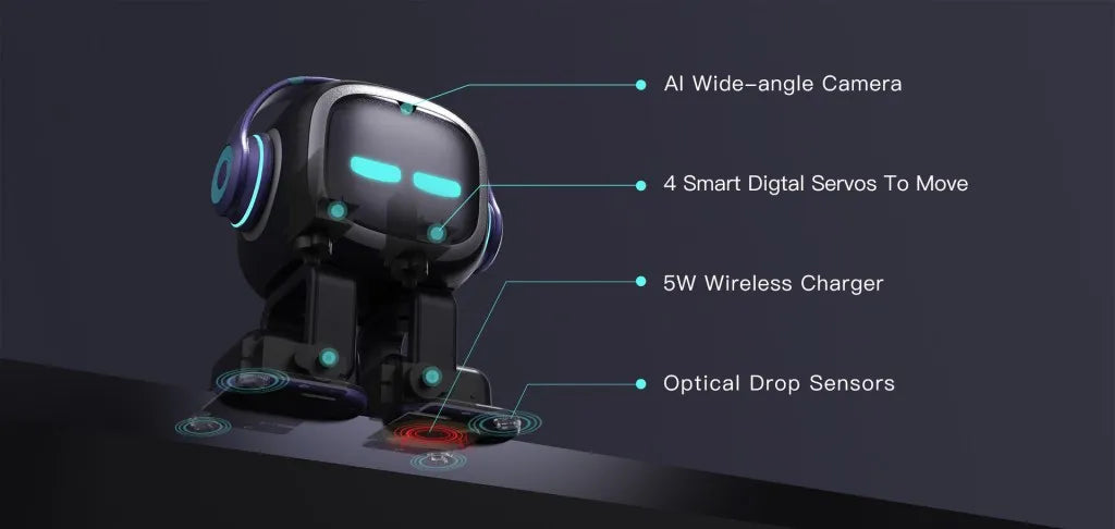 EMO Smart Robot Pet – Interactive AI Companion Toy for Adults & Kids