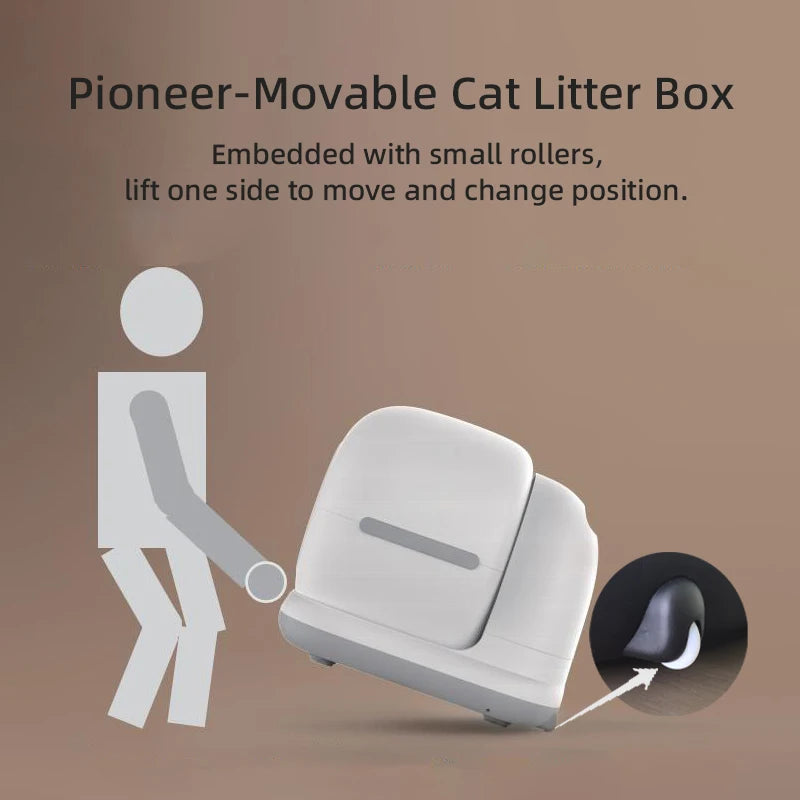 Smart Automatic Cat Litter Box – Self-Cleaning with App Control & Camera