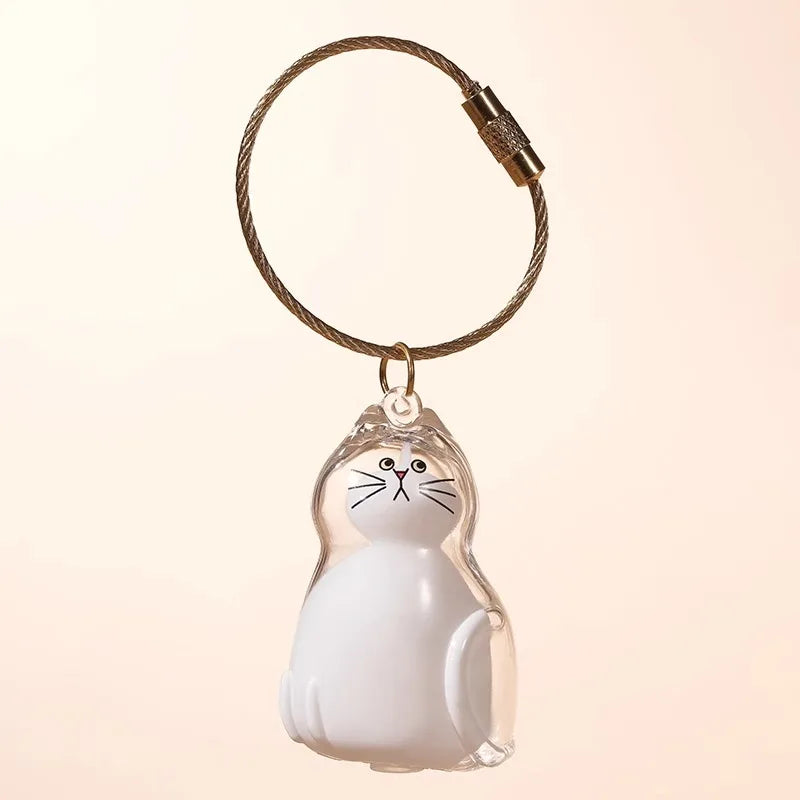 Dog & Cat Fur Keychain – Capsule Pendant for Pet Keepsakes