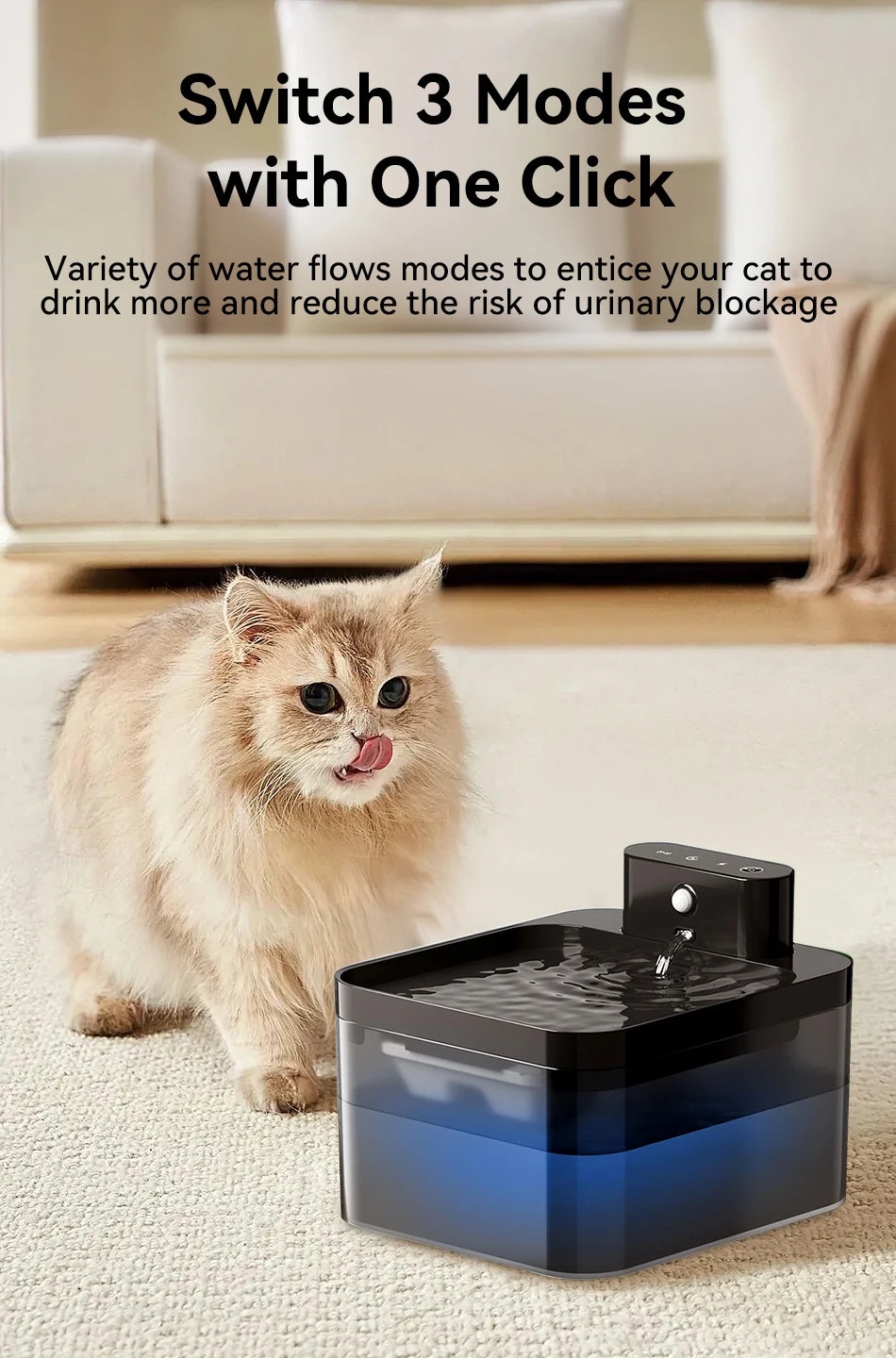 Smart Pet Water Fountain – Wireless Automatic Cat & Dog Dispenser