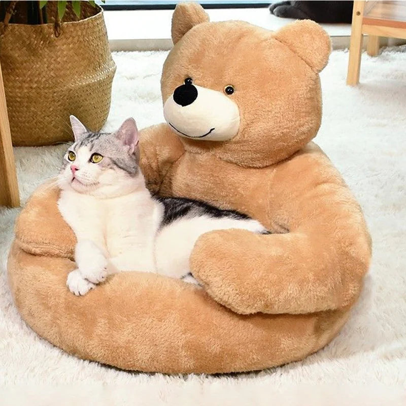 Super Soft Cozy Bear Hug Pet Bed