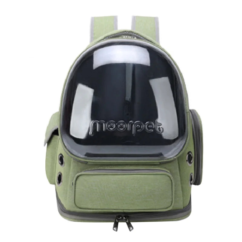 Pet Carrier Backpack – Transparent Design for Cats & Small Dogs