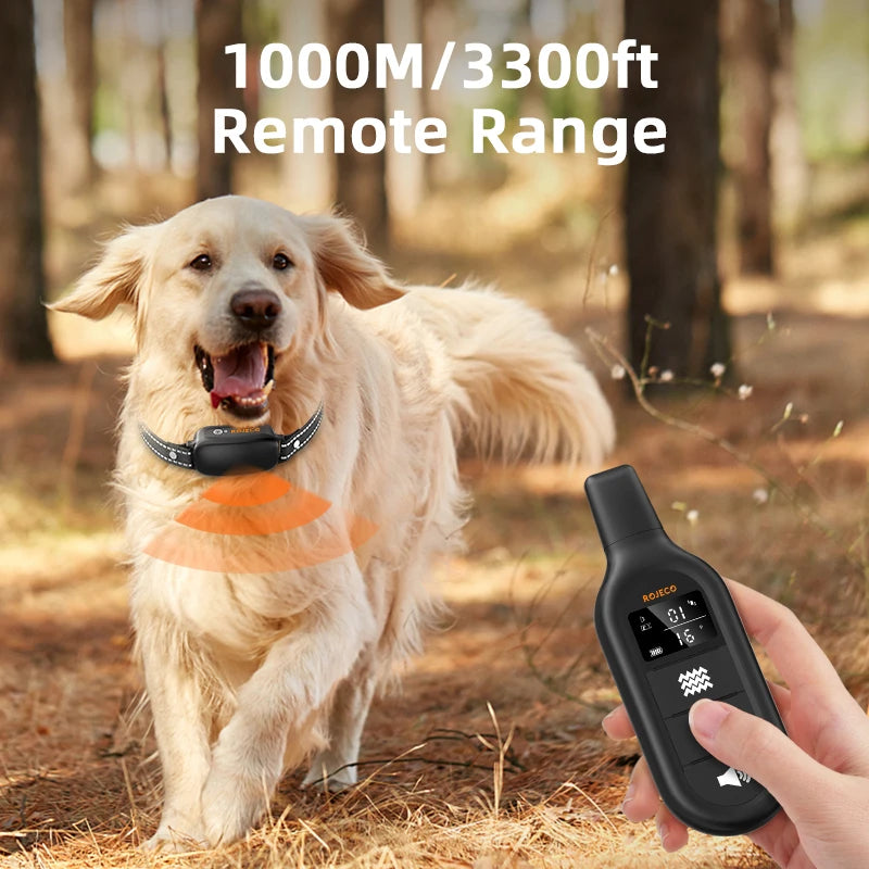 Dog Training Collar – Rechargeable Remote Control & IPX7 Waterproof