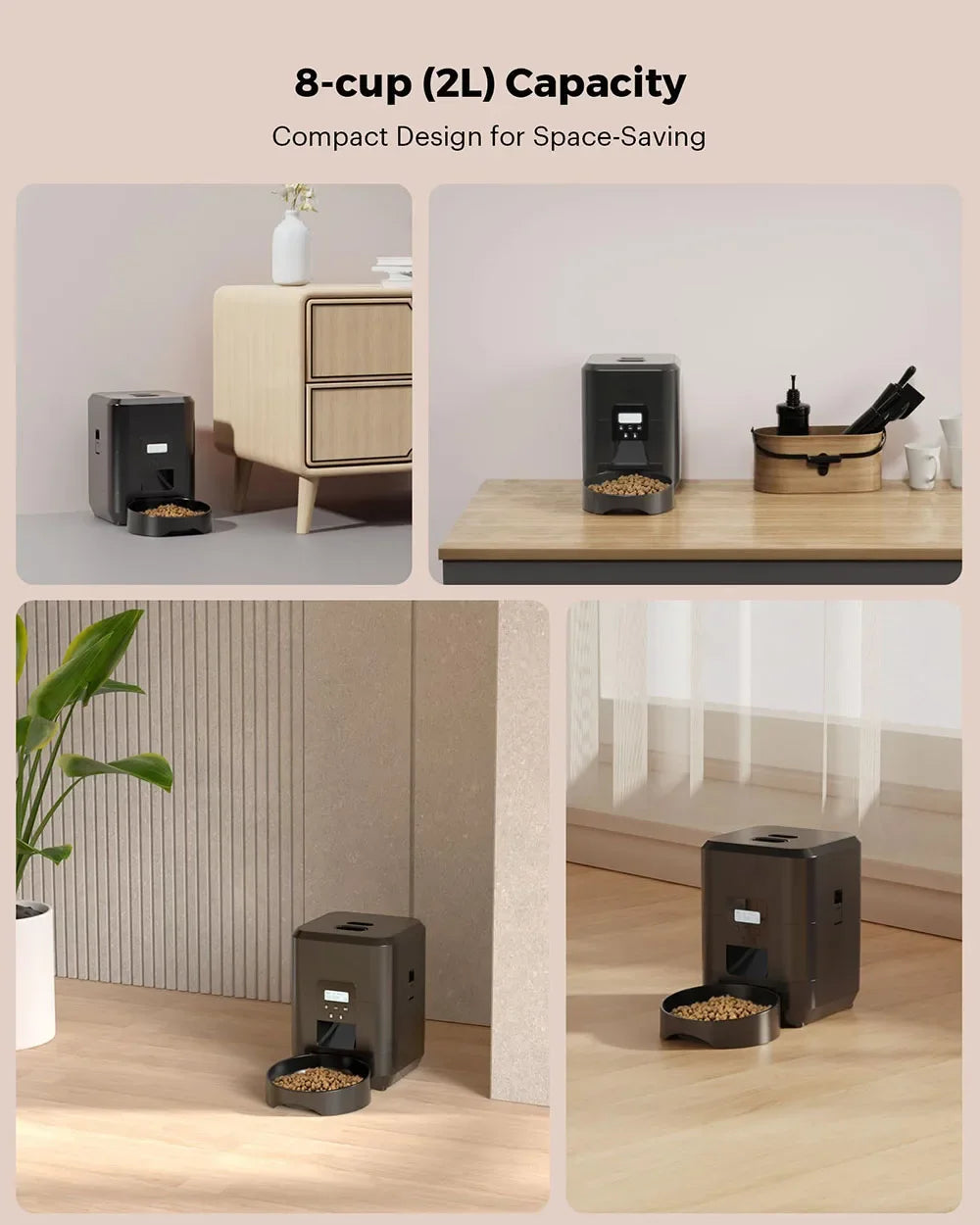 Smart Automatic Pet Feeder – Timed Cat & Dog Food Dispenser