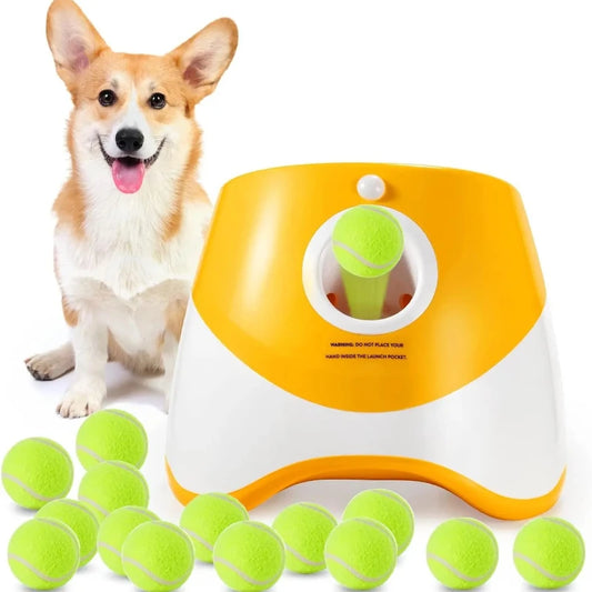 Automatic Dog Tennis Ball Launcher – Rechargeable Interactive Toy
